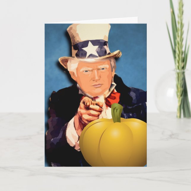 CARTES DE THANKSGIVING DE DONALD TRUMP (Devant)
