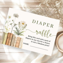 Cartes de Tirage au Sort de Couches Fleur Sauvage