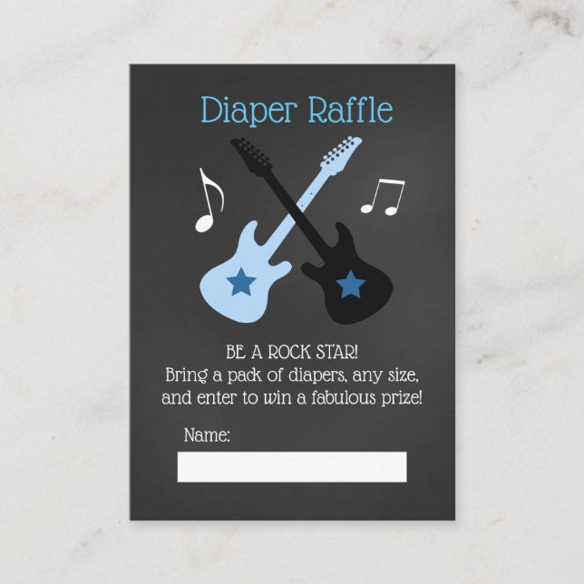 Cartes de tirage au sort de couches pour la fête d (Devant)