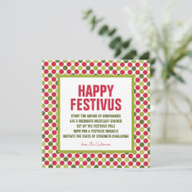 Cartes de vacances de Festivus 