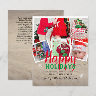 Cartes de vacances de Noël de la photo BUDGET - Co