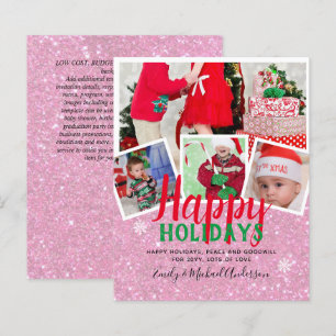 Cartes de vacances de Noël de la photo BUDGET - Co