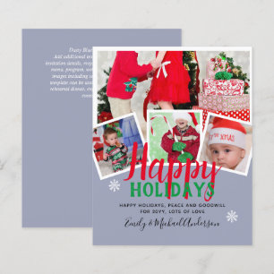 Cartes de vacances de Noël de la photo BUDGET - Co