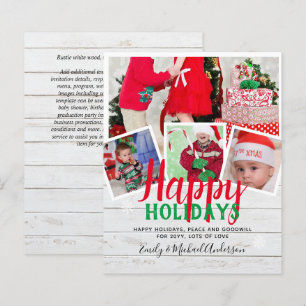 Cartes de vacances de Noël de la photo BUDGET - Co