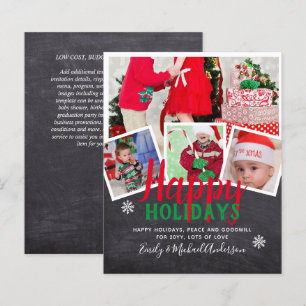 Cartes de vacances de Noël de la photo BUDGET - Co
