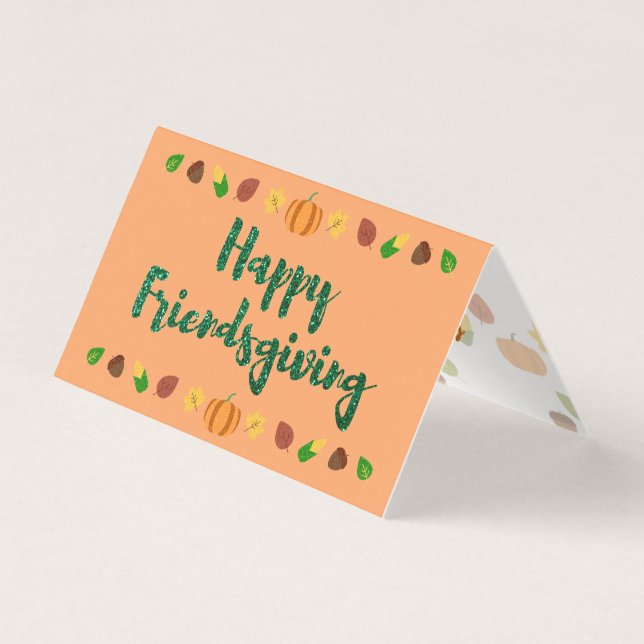 Cartes de vacances de Thanksgiving Friendsgiving j (Front)