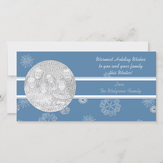 Cartes de vacances d'hiver avec photo (Devant)