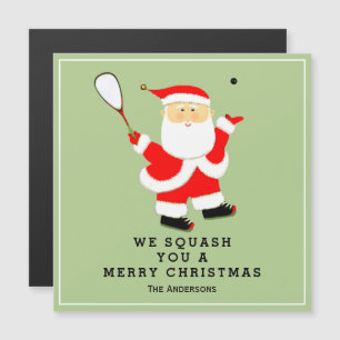 Cartes de vacances drôles de squash