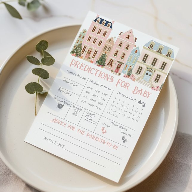Cartes de village de Noël de prédictions et consei (Créateur téléchargé)