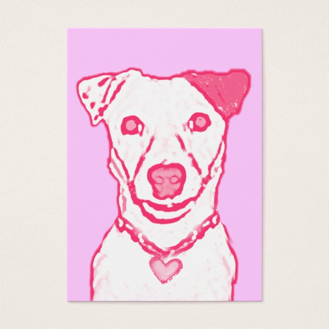 Cartes De Visite 100 Valentines roses (Devant)
