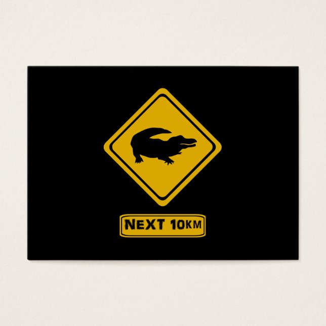 Cartes De Visite 10 km de crocodiles (Devant)