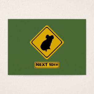 Cartes De Visite 10 km suivants koalas
