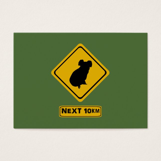 Cartes De Visite 10 km suivants koalas (Devant)
