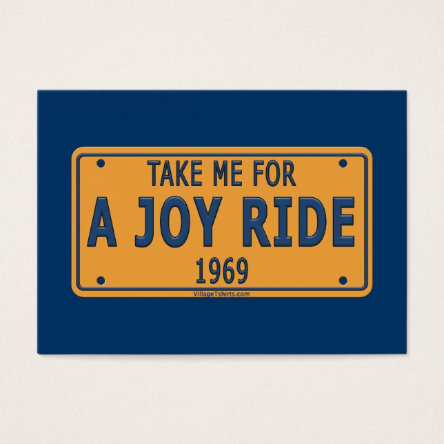 Cartes De Visite 1969 Joy Ride Car (Devant)