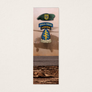 Cartes De Visite 1ère marque-page des forces spéciales Green Berets