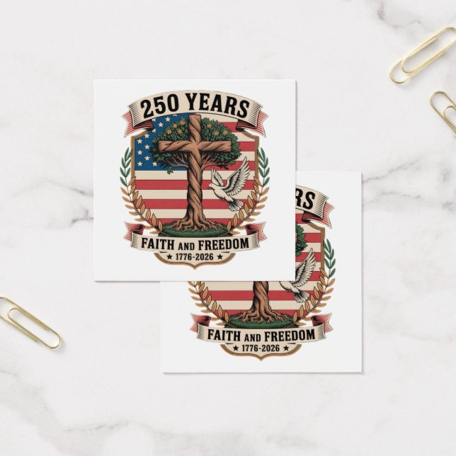Cartes De Visite 250 Ans de Foi et de Liberté (Bureau)