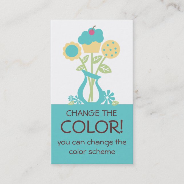 cartes de visite 2 de cuisson de bouquet de petit (Devant)