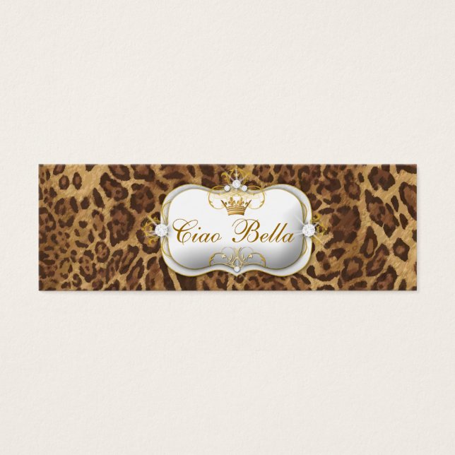 Cartes De Visite 311-Ciao Bella Leopard (Devant)