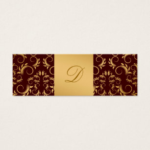 Cartes De Visite 311-Golden devinent le monogramme de chocolat