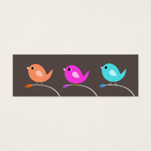 Cartes De Visite 3 Signets d'oiseaux