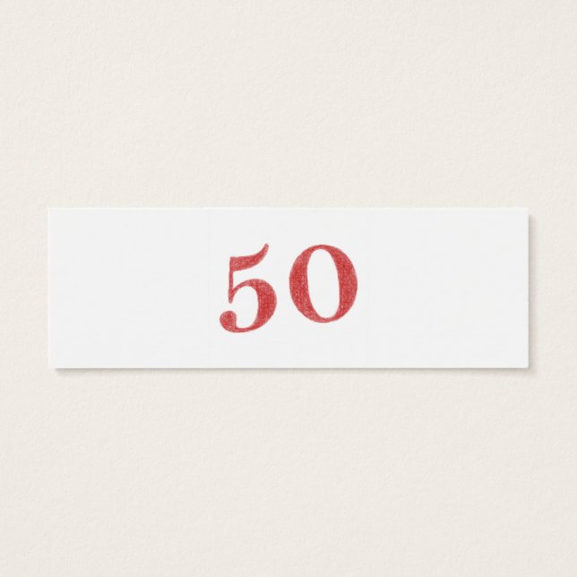 Cartes De Visite 50 ans (Dos)