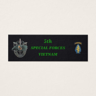 Cartes De Visite 5e groupe des forces spéciales bérets verts marque