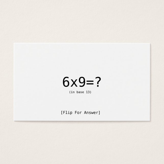 Cartes De Visite 6x9= ? (Devant)