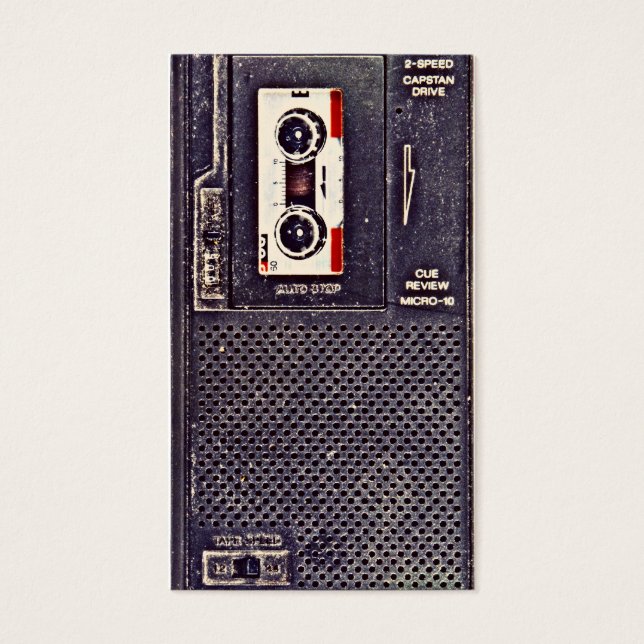 Cartes De Visite 80's walkman (Devant)