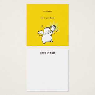 Cartes De Visite A fait un bon travail Devil message
