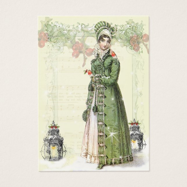Cartes De Visite A Joyous Noel Jane Austen Inspected Gift tag b (Devant)