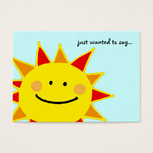 Cartes De Visite a juste voulu dire le soleil)