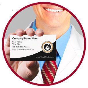Cartes de visite à logo unique pour pharmacie élég