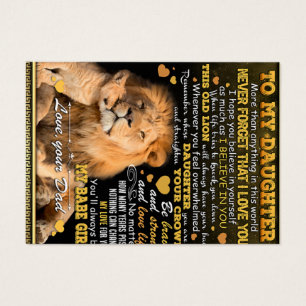 Cartes De Visite À Mon Lion Femme Cadeau Anniversaire, Amour Femme 