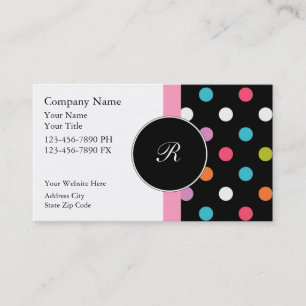 Cartes de visite à monogramme