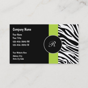 Cartes de visite à monogramme