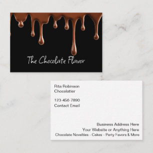 Cartes de visite À Thème Chocolat Pour Un Chocolat