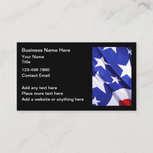 Cartes de visite à thème patriotique américain