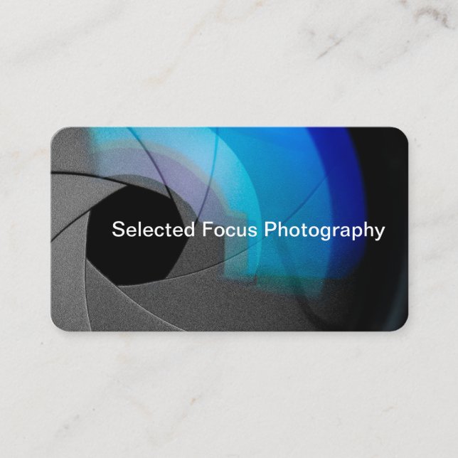 Cartes de visite à thème unique de photographie (Devant)