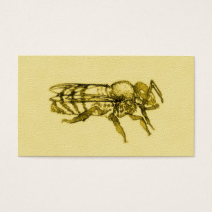 Cartes De Visite Abeille de miel d'aquarelle