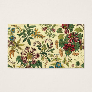 Cartes De Visite Abondance florale démodée