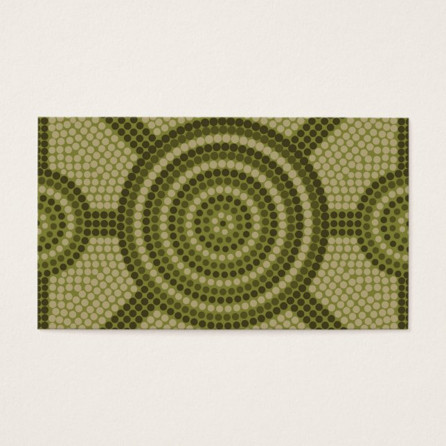Cartes De Visite Aboriginal dot painting (Devant)