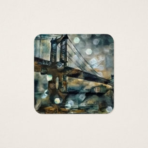 Cartes De Visite Abstrait du pont de Manhattan