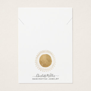 Cartes De Visite Abstrait Gold Sun produit Faux Foil artisanal