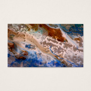 Cartes De Visite Abstrait plage de sable motif motif en mousse d'ea