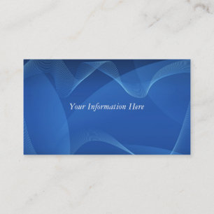 Cartes de visite abstraites Blue Waves