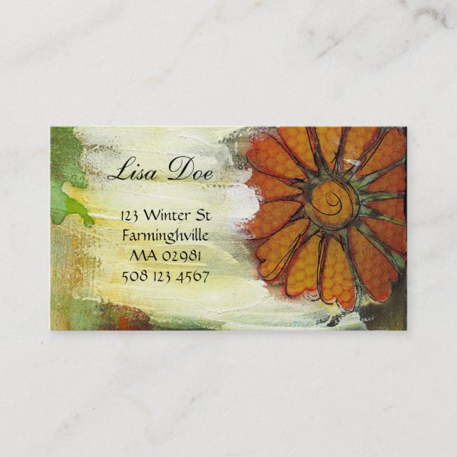 cartes de visite abstraits (Devant)