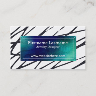 Cartes de visite abstraits d'aquarelle