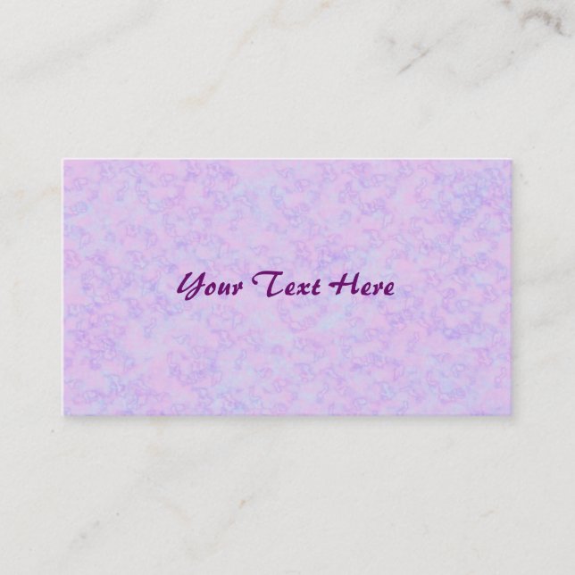 Cartes de visite Abstraits marbrés rose pastel (Devant)