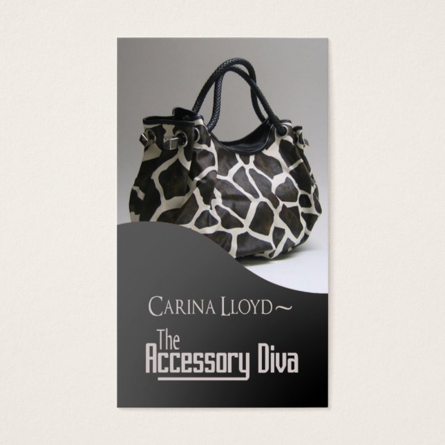 Cartes De Visite Accessoire Diva : Bijouterie (Devant)