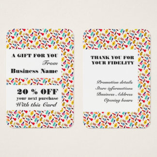 Cartes De Visite Accessoires de beauté moderne Beautician & coiffeu